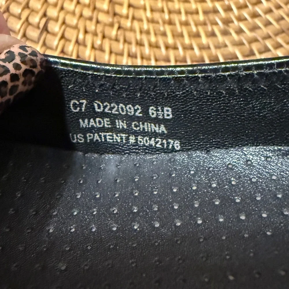 Cole Haan G Series Nike Air Black Leather Ballet Flats Womens 6.5 B